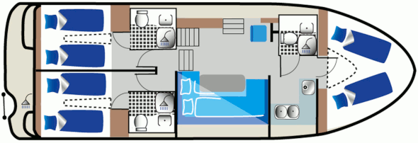 House boat Haines 1190 floor plan House boat Haines 1190 floor plan