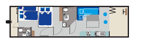 Houseboat Febomobil 1180 floor plan Houseboat Febomobil 1180 floor plan
