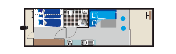 Houseboat Febbomobil 990 floor plan