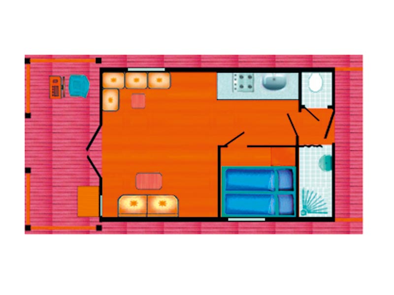 Houseboat Sundeck 400 (Tante Frieda) floor plan